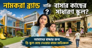 নামকরা ব্র্যান্ড নাকি বাসার কাছের সাধারণ স্কুল? আমাদের বাচ্চার জন্য প্রি-স্কুল বেছে নেওয়ার বাস্তব অভিজ্ঞতা